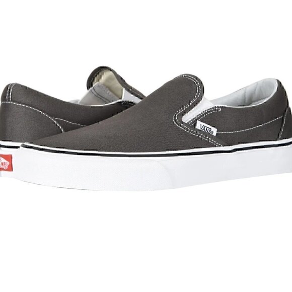 Lightly Worn Size 11 Gray Vans Sneakers - Picture 1 of 9